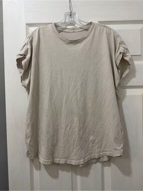 Le Bon Shoppe Organic Cotton Ease Tee in Rice